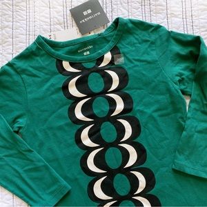 Marimekko x Uniqlo Kaivo Top In Jade Green Girls’ size 5 - 6